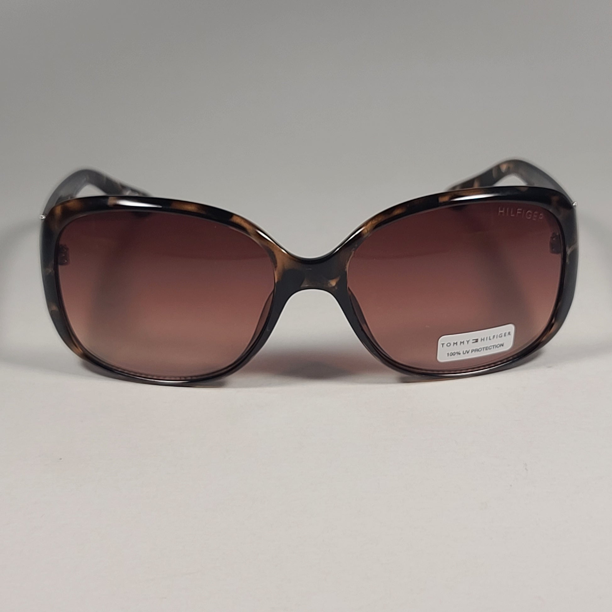 Tommy Hilfiger WP OL591 Oval Sunglasses Brown Tortoise Frame Brown Gradient Lens - Sunglasses