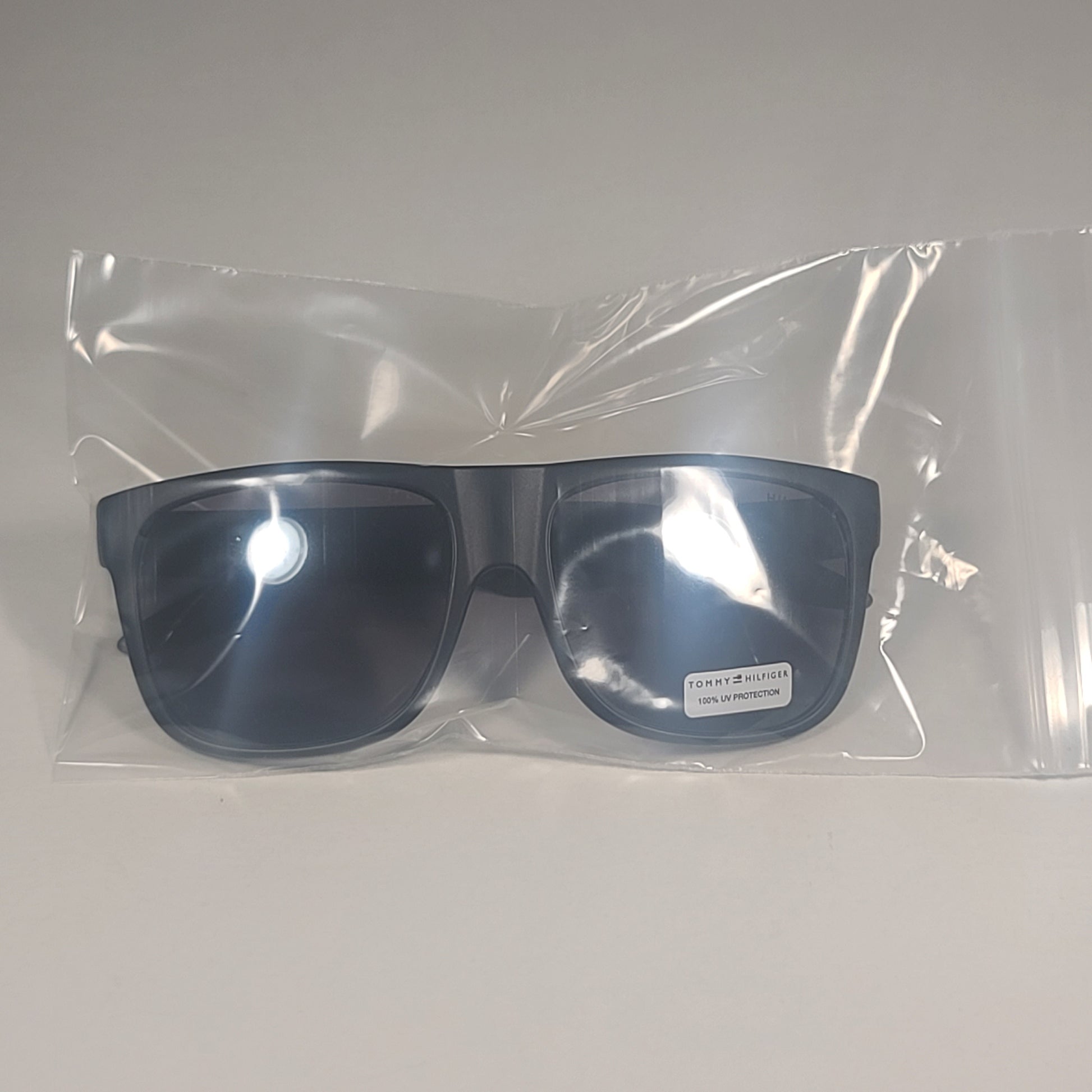 Tommy Hilfiger ’Tanner’ MP OM302 Square Sunglasses Matte Black Silver Mirror 57mm - Sunglasses