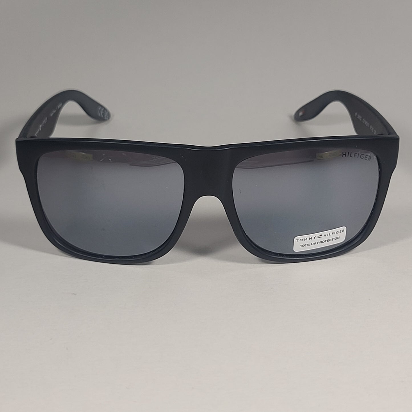 Tommy Hilfiger ’Tanner’ MP OM302 Square Sunglasses Matte Black Silver Mirror 57mm - Sunglasses