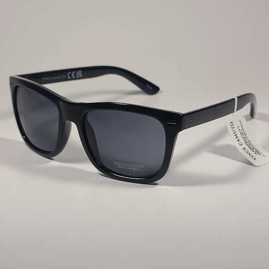 Vince Camuto Men’s VM615 OX Square Sunglasses Black Frame Gray Solid Lens - Sunglasses