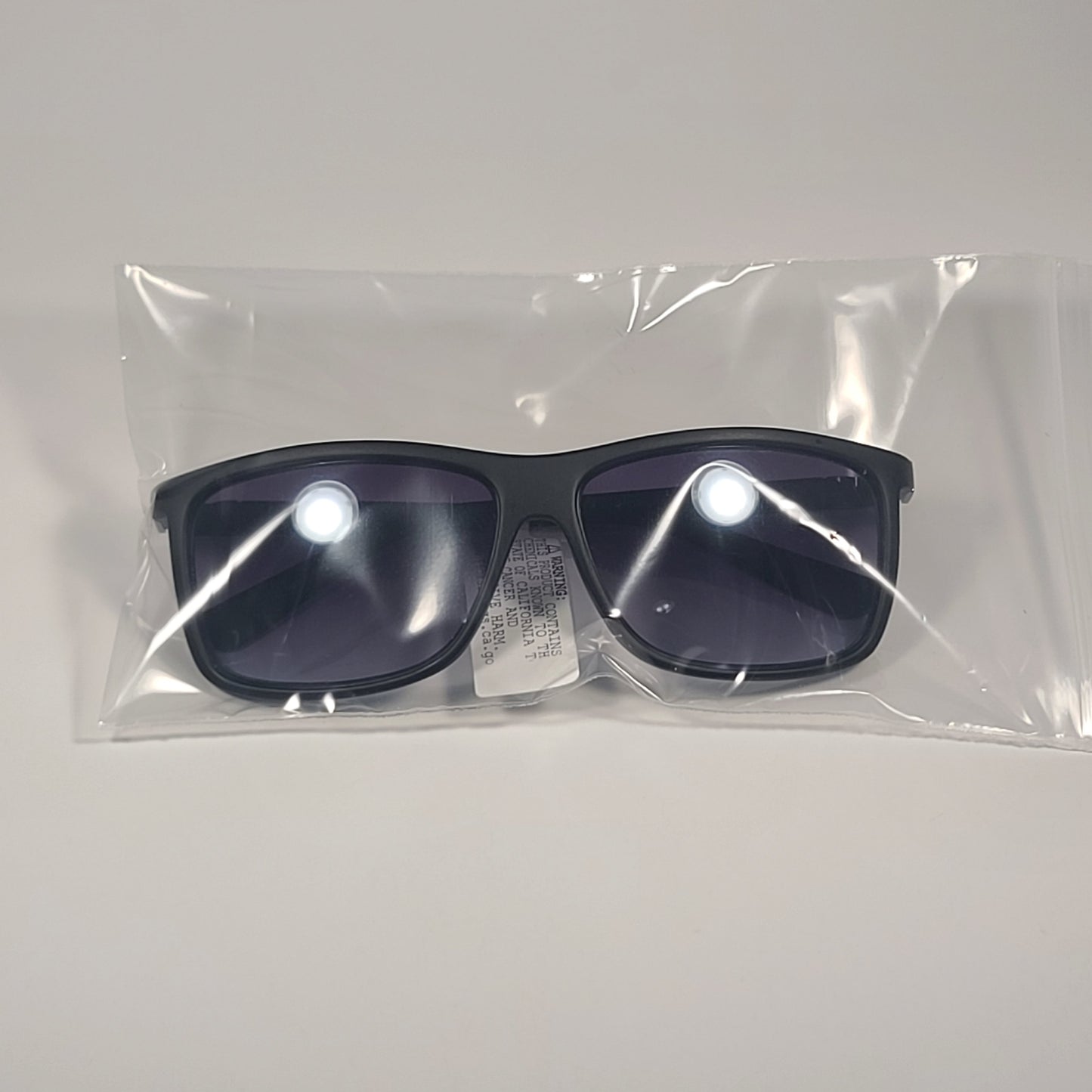 Guess Rectangle Sunglasses Matte Black Frame Blue Gradient Lens GF0191 02W - Sunglasses