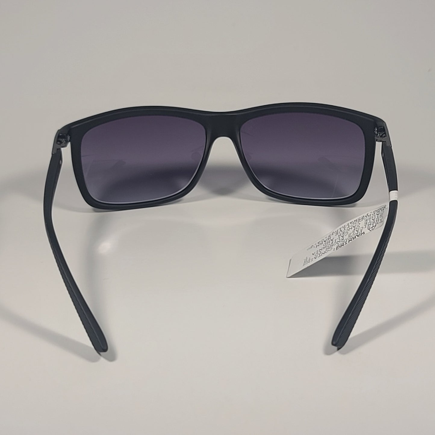 Guess Rectangle Sunglasses Matte Black Frame Blue Gradient Lens GF0191 02W - Sunglasses