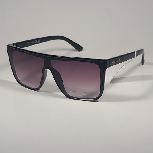 Vince Camuto Shield Sunglasses Black Frame Smoke Gradient Lens VC1065 OX - Sunglasses