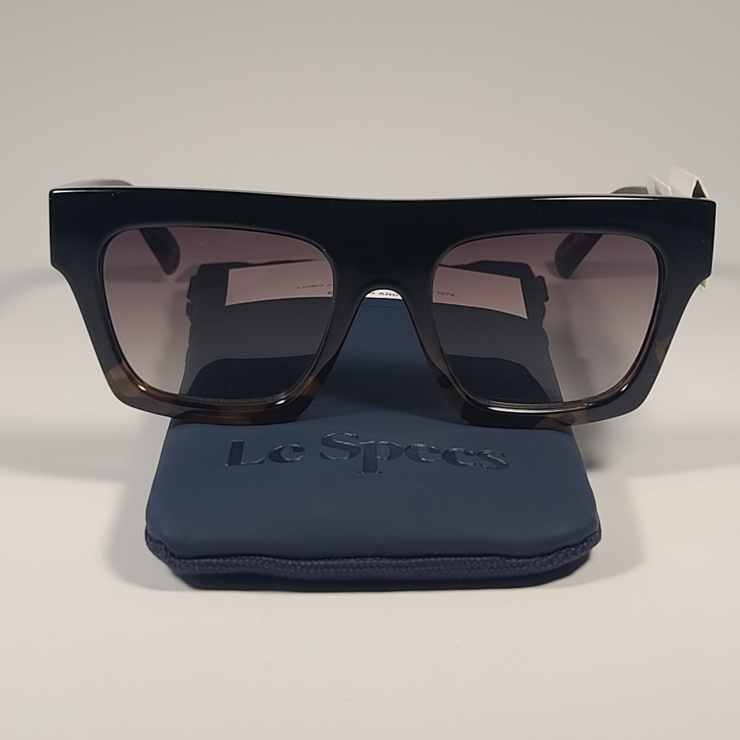 Le Specs Subdimension Square Sunglasses Black Tortoise Brown LSP1702 TheSunglassFashion