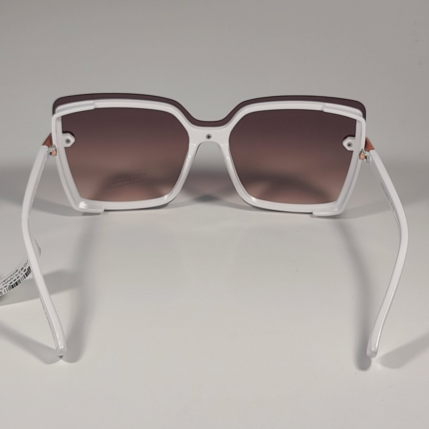 Vince Camuto VC971 WH Butterfly Sunglasses White Frame Brown Gradient Lens - Sunglasses