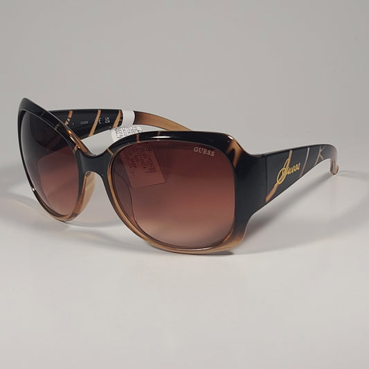 Guess GUF200 TOAM-34A Oversized Butterfly Sunglasses Brown Tortoise And Gradient - Sunglasses