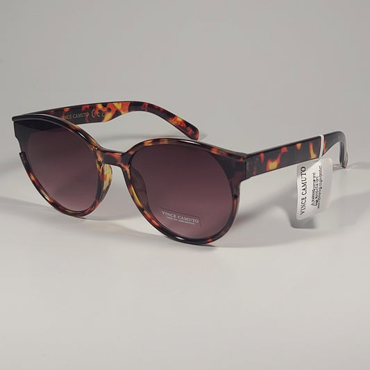 Vince Camuto VC1061 TS Round Sunglasses Brown Tortoise Frame Brown Gradient Lens - Sunglasses