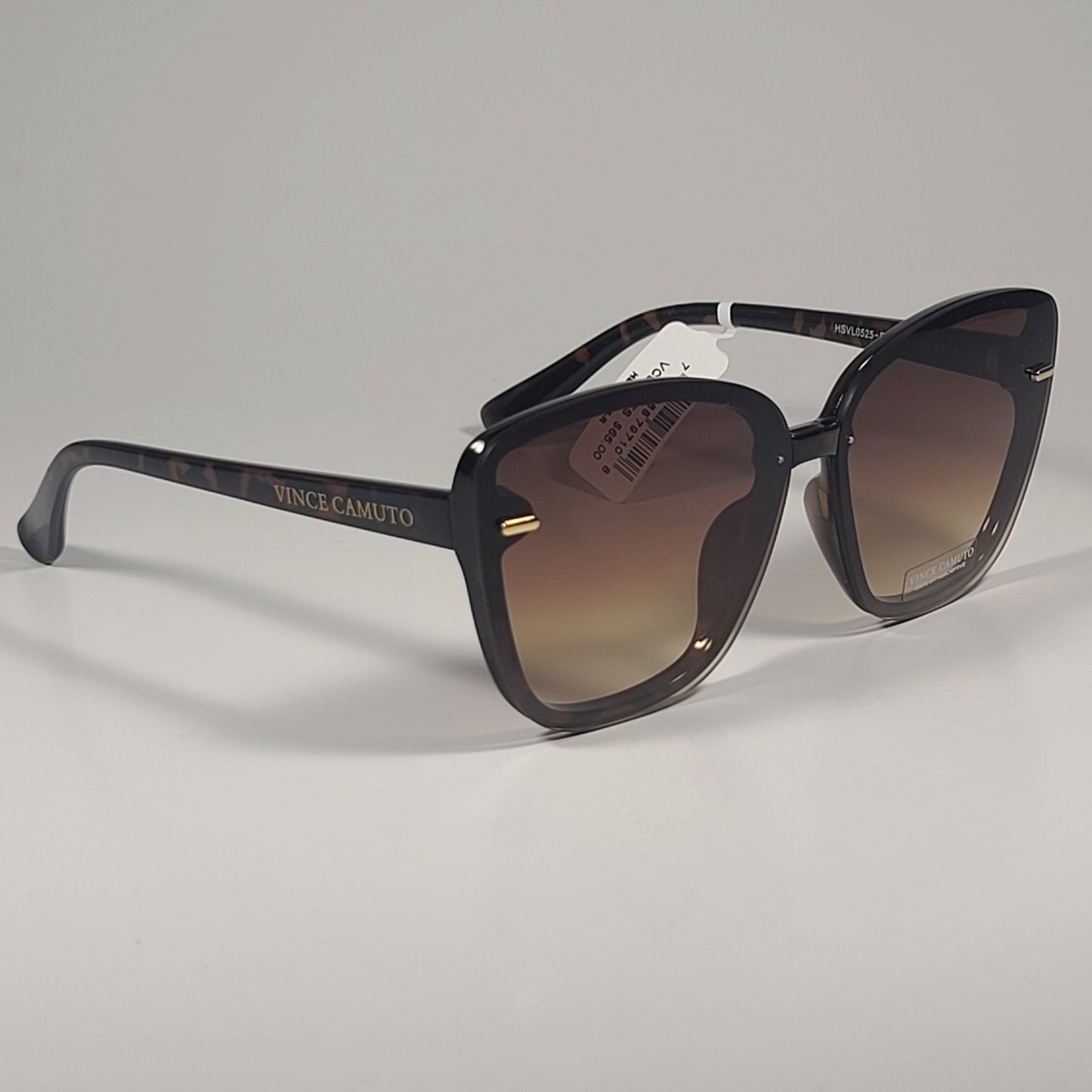 Vince Camuto VC907 TS Rimless Cat Sunglasses Brown Tortoise And Brown Gradient - Sunglasses