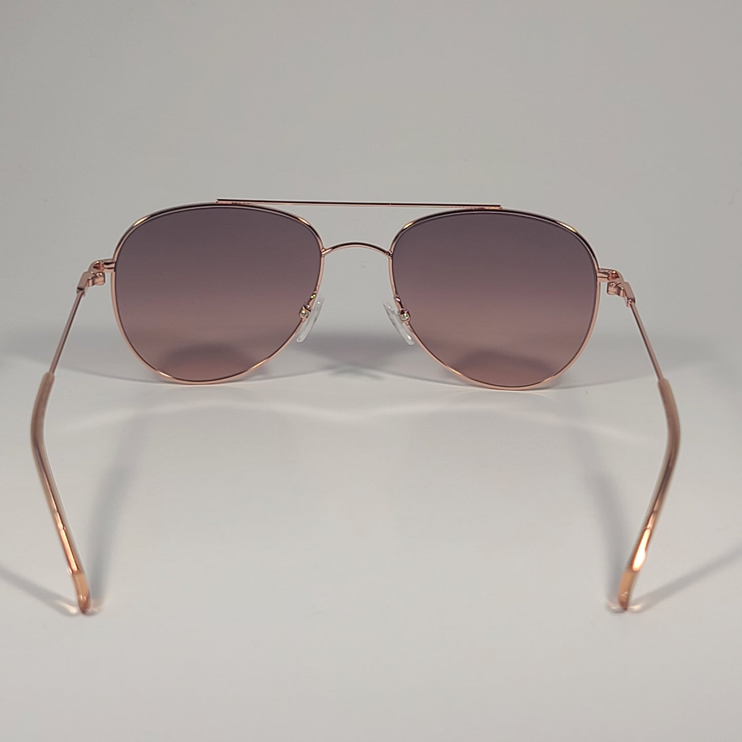 Calvin Klein CK20120S 780 Aviator Pilot Sunglasses Rose Gold Frame Brown Lens - Sunglasses