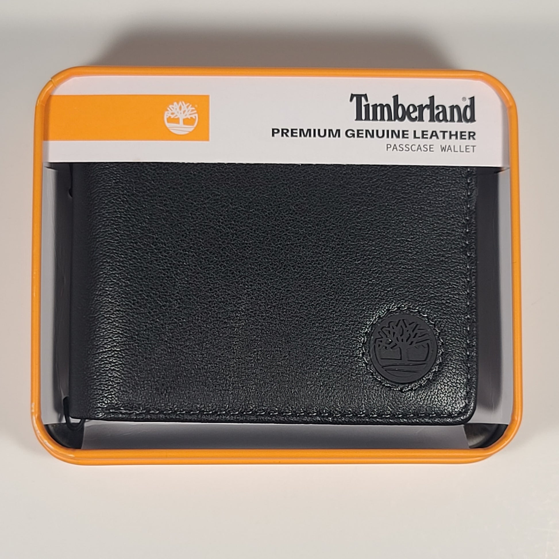 Timberland Men’s Bifold Black Premium Genuine Leather Passcase Wallet NP0729/08RS - Wallets