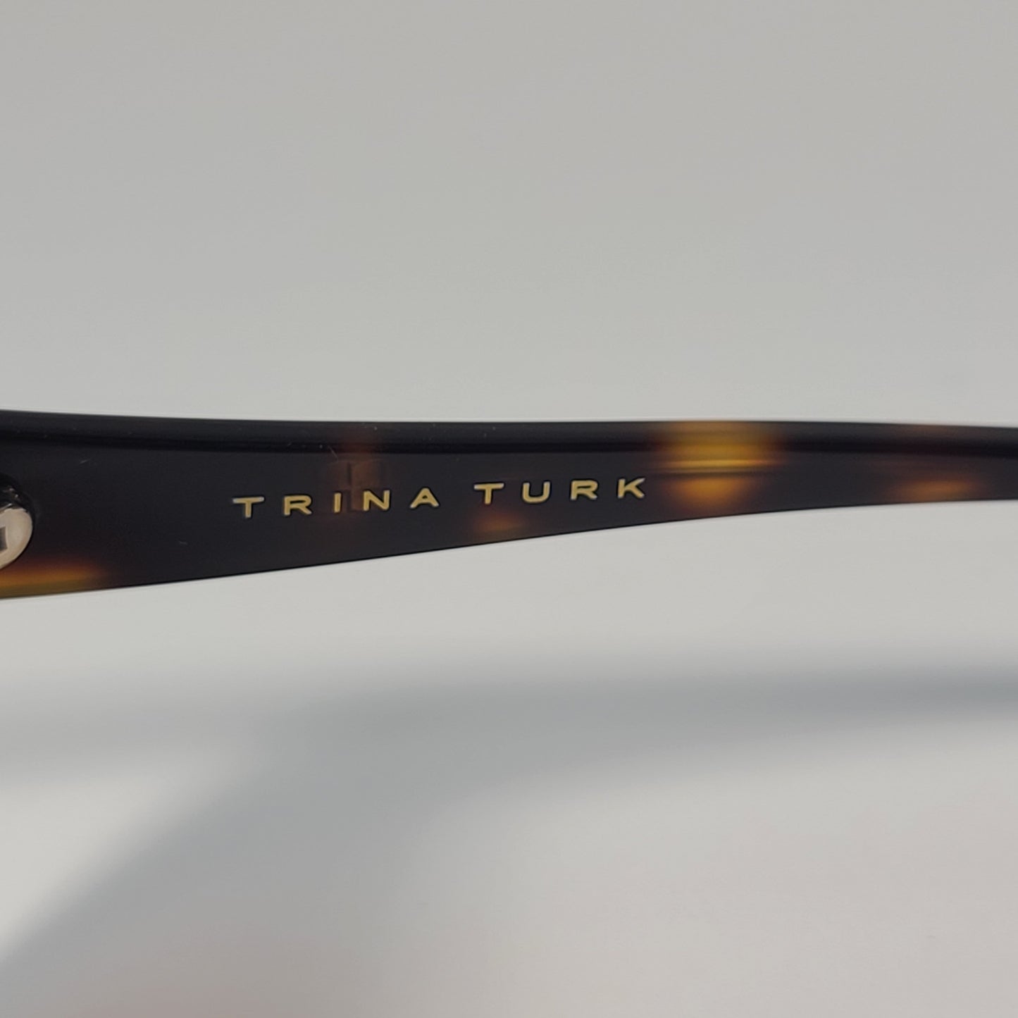 Trina Turk Nantucket Polarized Full Rim Sunglasses Tortoise Brown Frame Lens 54mm - Sunglasses