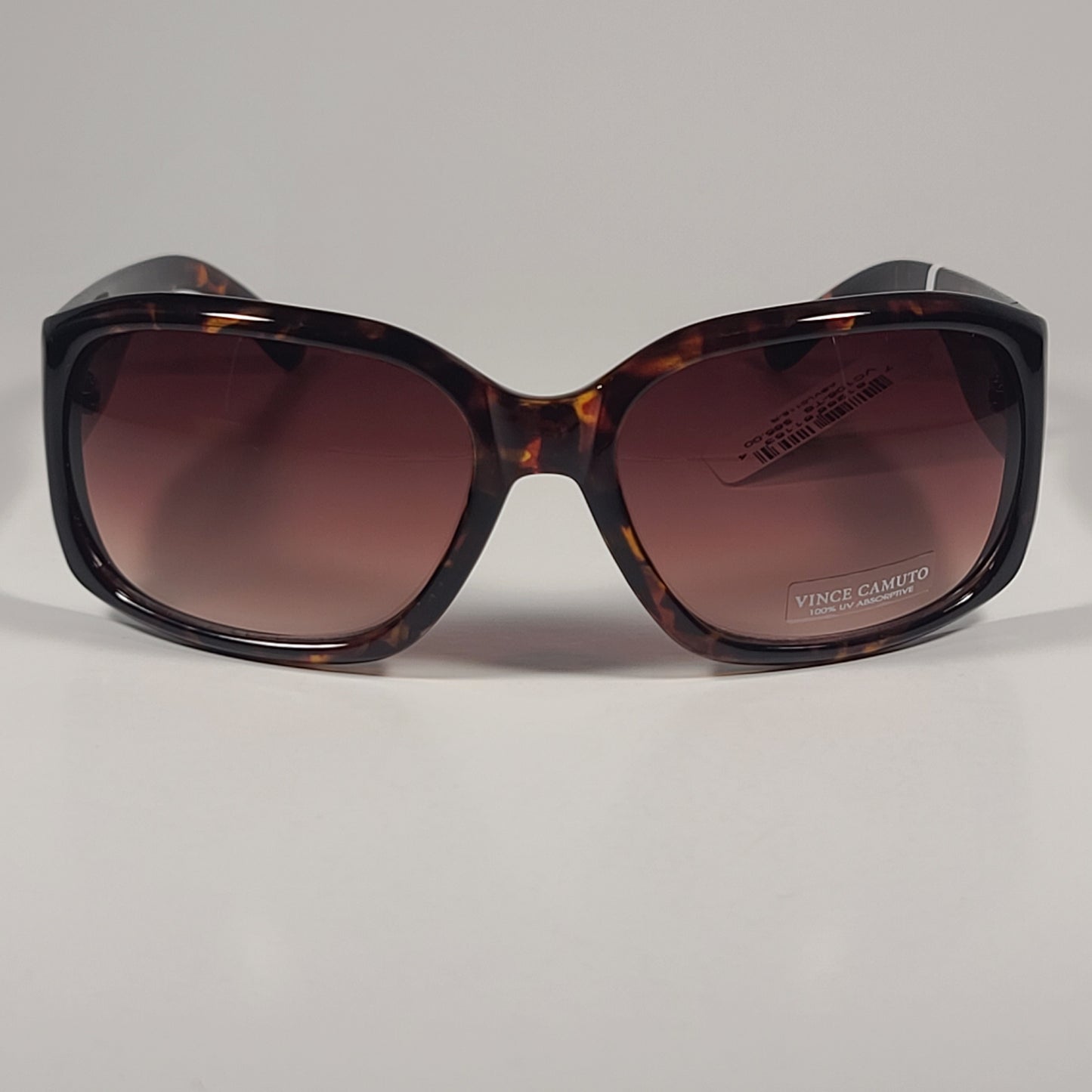 Vince Camuto VC106 TS Flat Oval Sunglasses Tortoise Frame Brown Gradient Lens - Sunglasses