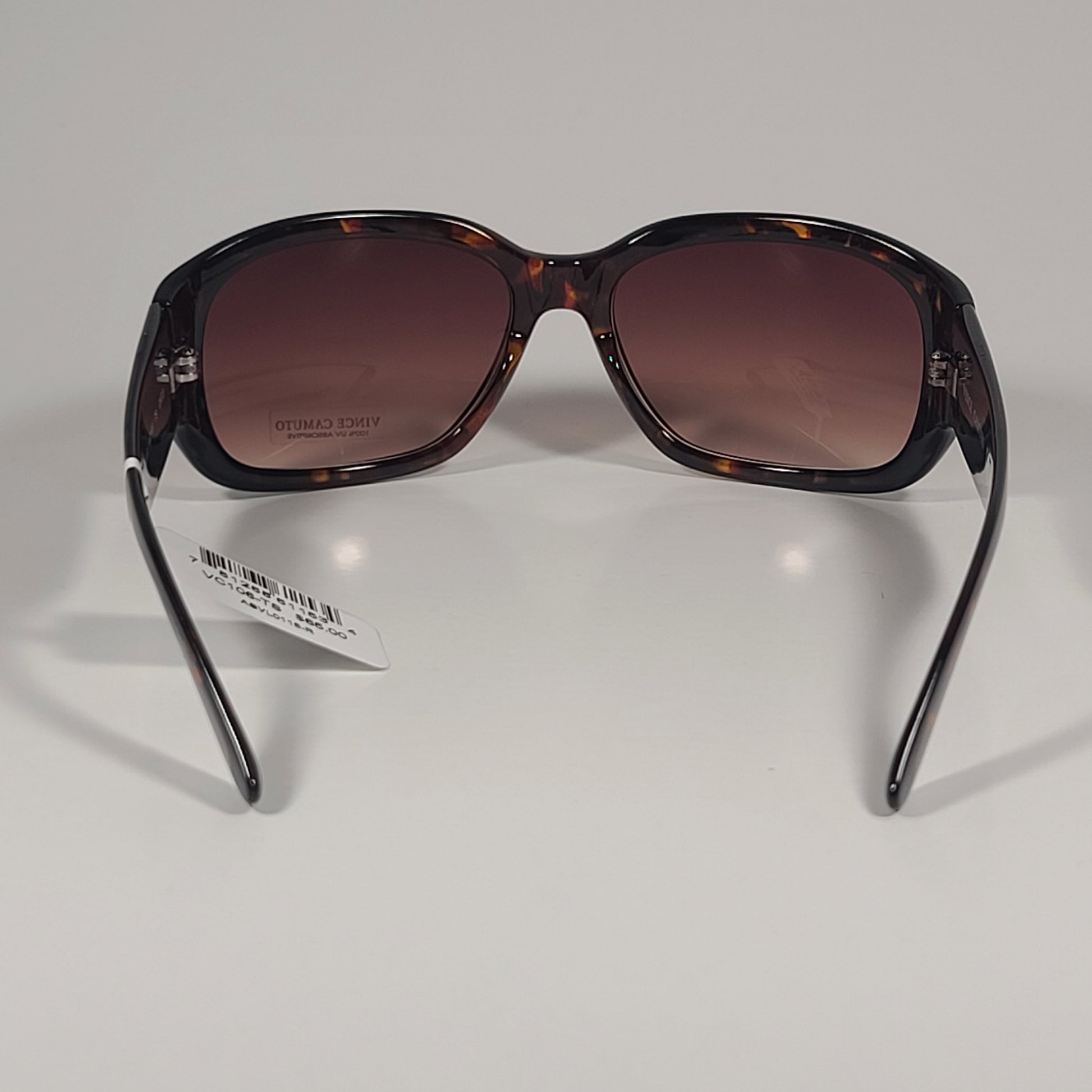 Vince Camuto VC106 TS Flat Oval Sunglasses Tortoise Frame Brown Gradient Lens - Sunglasses