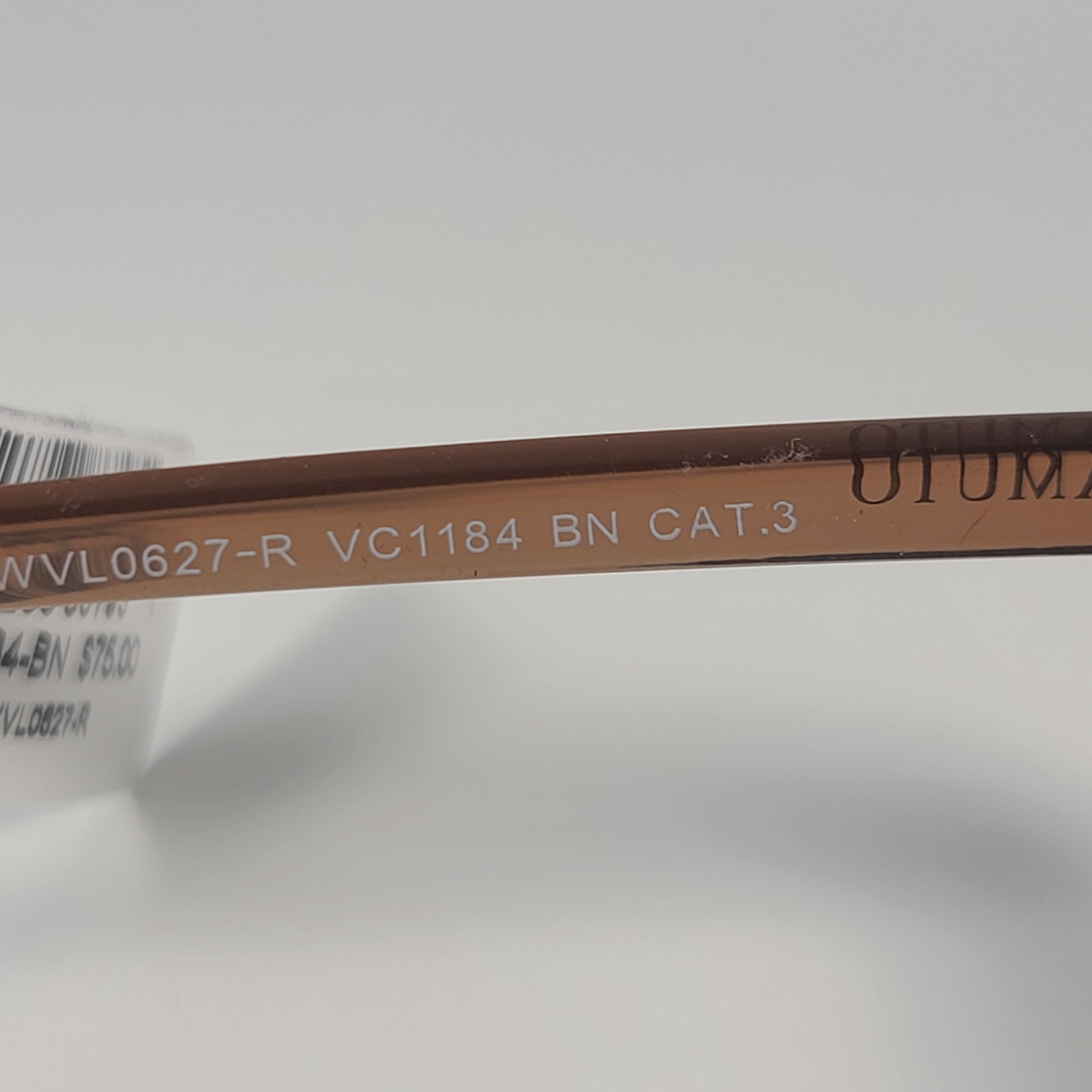 Vince Camuto VC1184 BN Round Cat Eye Sunglasses Brown Crystal Frame Brown Blue Lens - Sunglasses