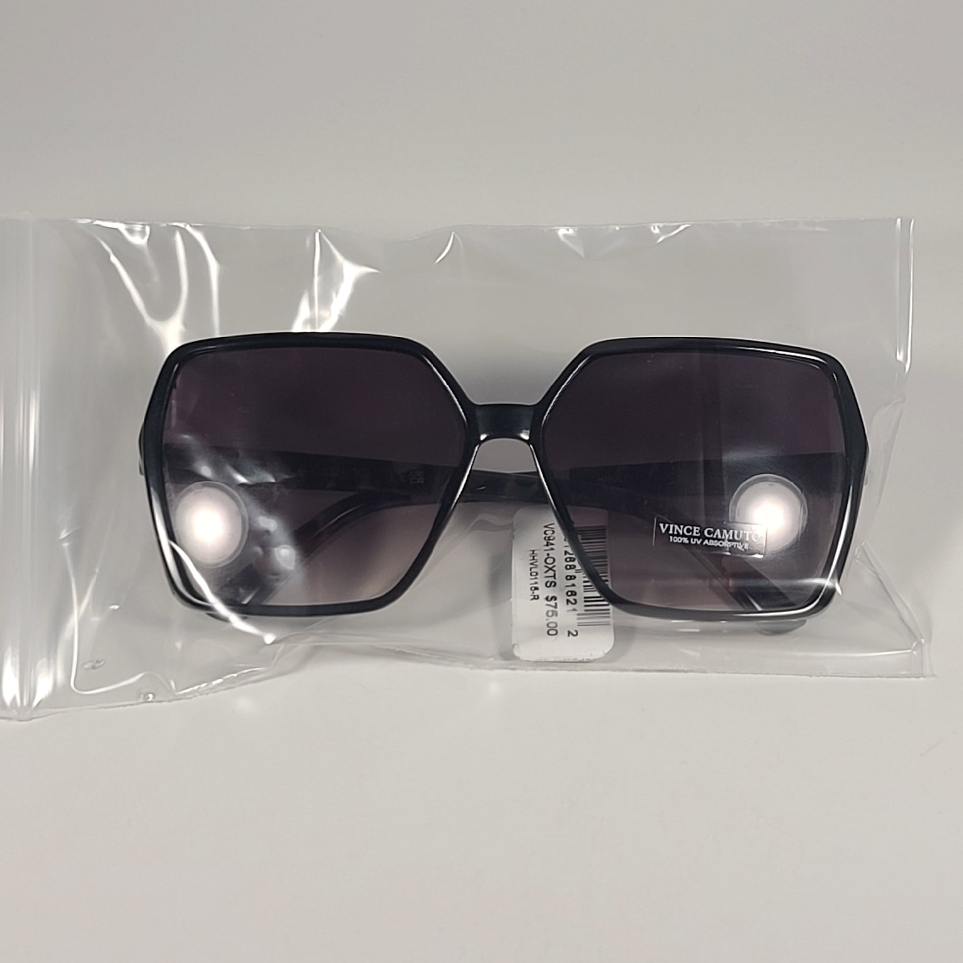 Vince Camuto VC941 OXTS Oversize Butterfly Sunglasses Black Tortoise Frame Brown Gradient Lens - Sunglasses