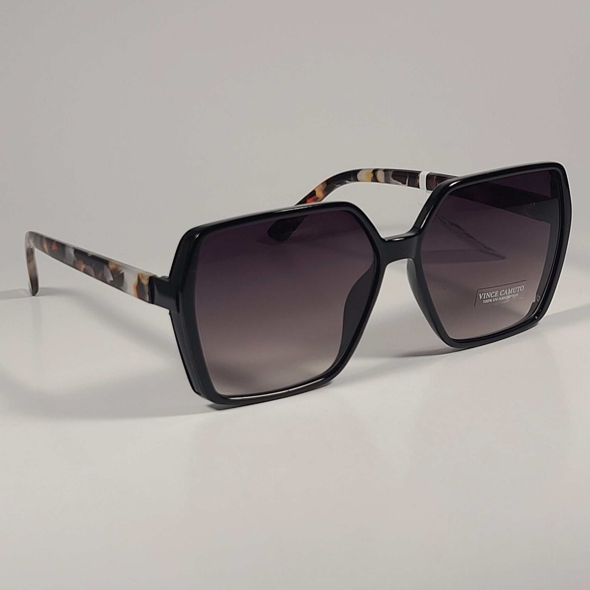 Vince Camuto VC941 OXTS Oversize Butterfly Sunglasses Black Tortoise Frame Brown Gradient Lens - Sunglasses