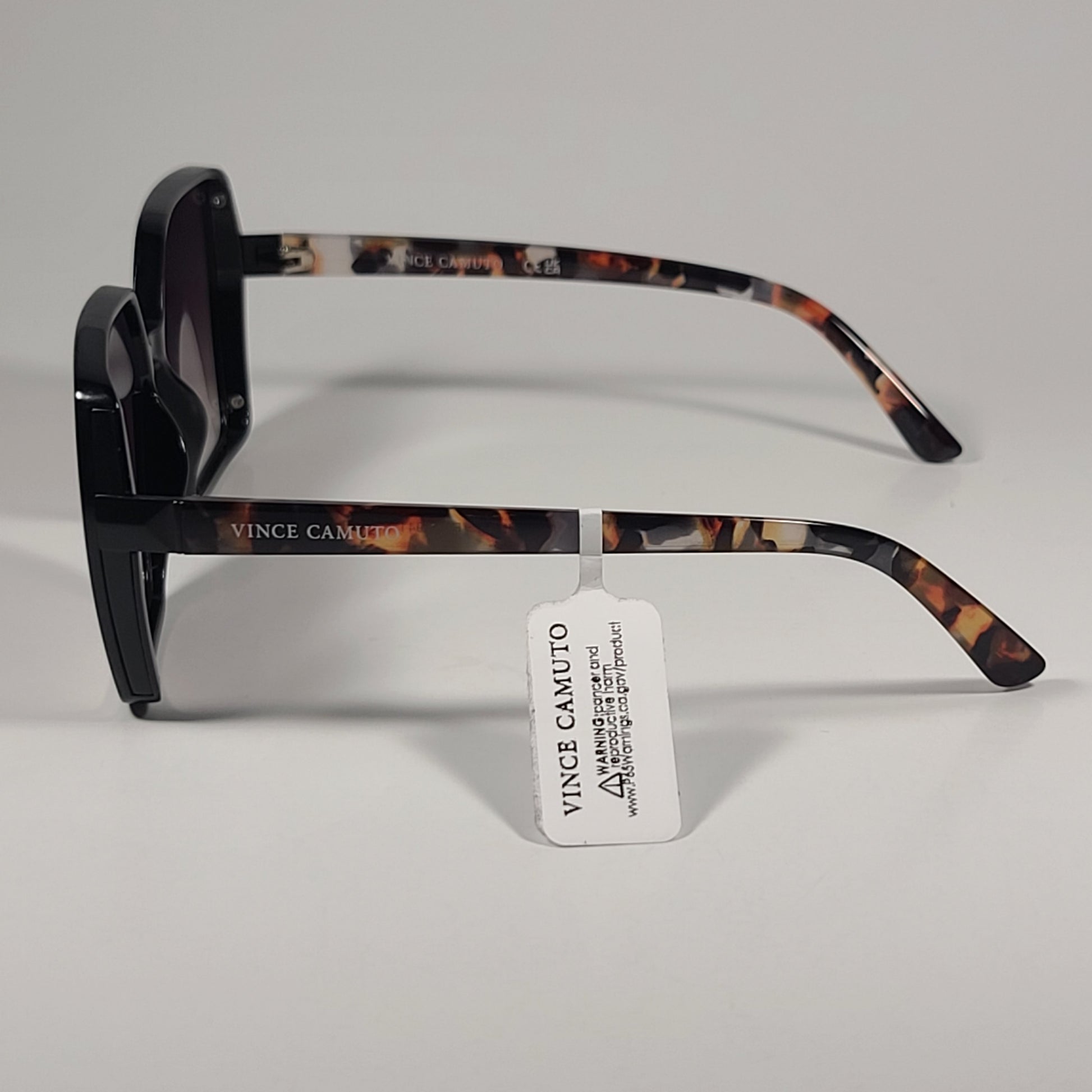 Vince Camuto VC941 OXTS Oversize Butterfly Sunglasses Black Tortoise Frame Brown Gradient Lens - Sunglasses