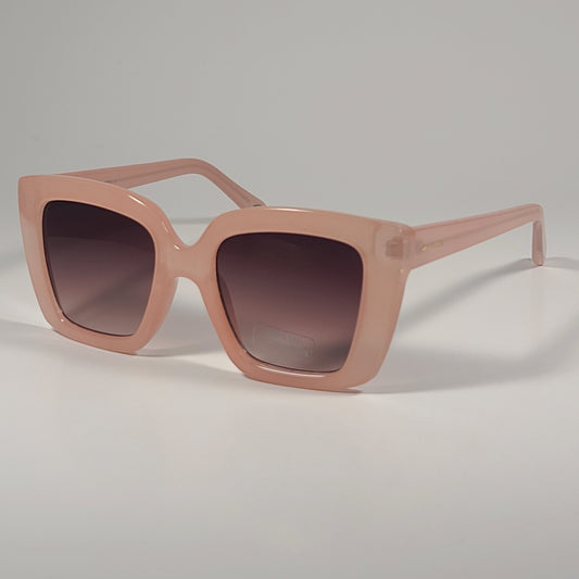 Fossil FW223 Oversize Butterfly Sunglasses Milky Nude Pink Brown Gradient Lens 50mm - Sunglasses