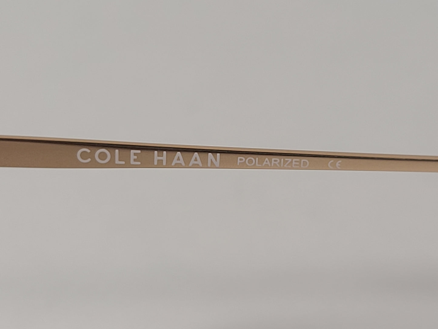 Cole Haan Round Sunglasses Crystal Gold Frame Gold Mirror Lens CH9002 717 CRYSTAL/GOLD - Sunglasses