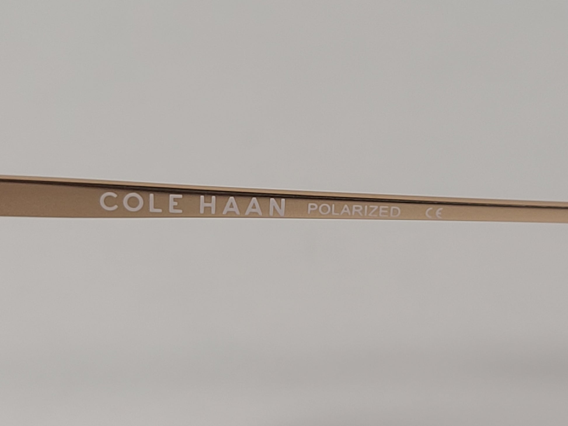 Cole Haan Round Sunglasses Crystal Gold Frame Gold Mirror Lens CH9002 717 CRYSTAL/GOLD - Sunglasses