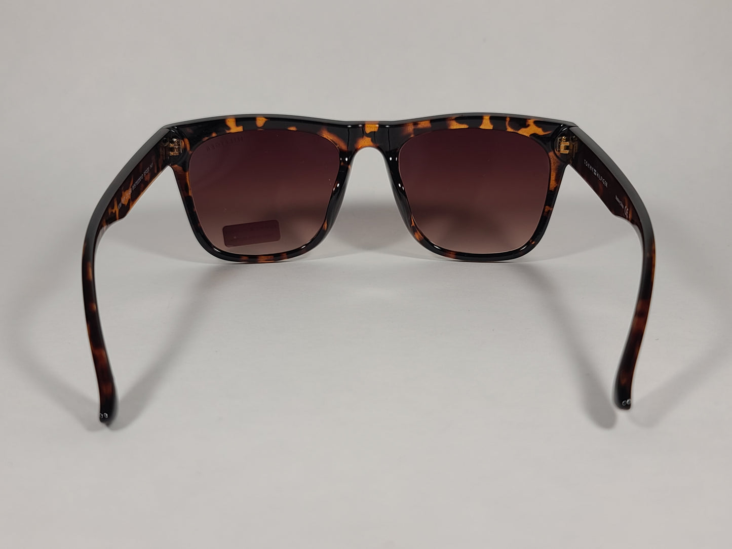 Tommy Hilfiger Kim Squared Sunglasses Brown Tortoise Frame Brown Gradient Lens KIM WP OL450 - Sunglasses