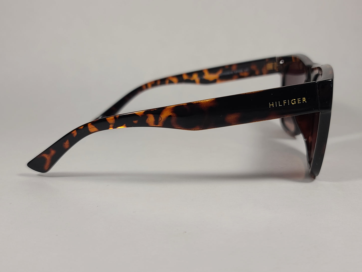 Tommy Hilfiger Kim Squared Sunglasses Brown Tortoise Frame Brown Gradient Lens KIM WP OL450 - Sunglasses