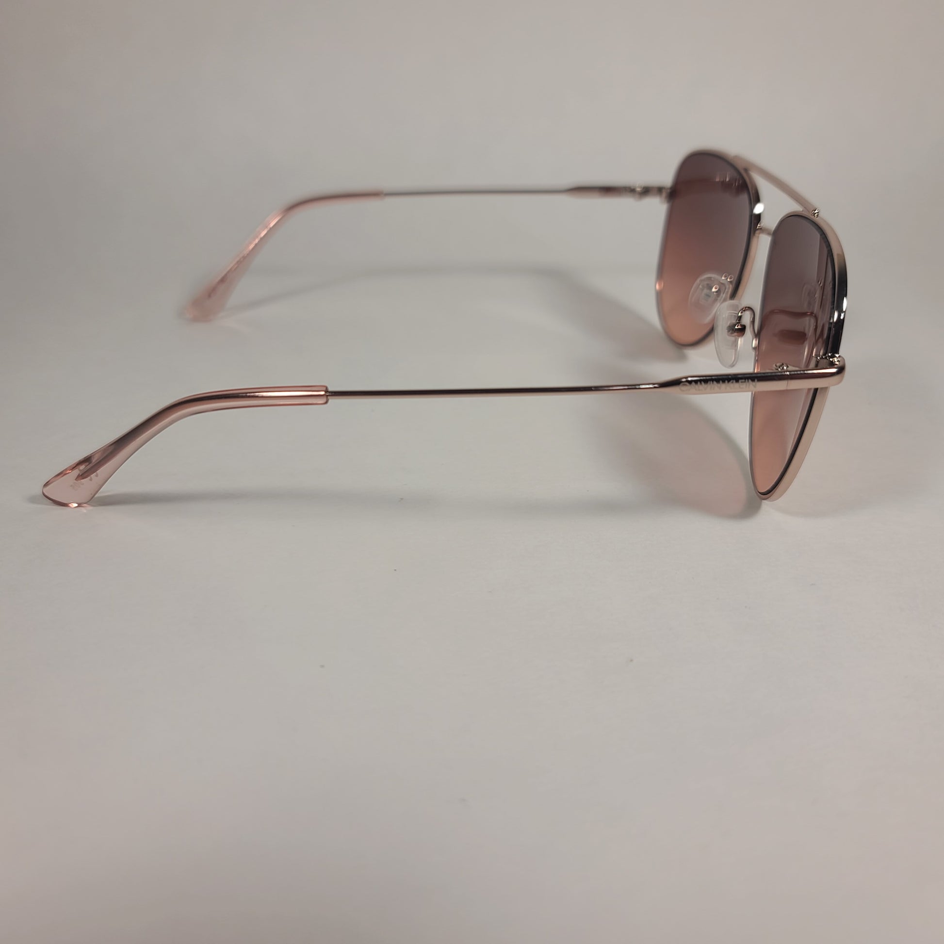 Calvin Klein Aviator Pilot Sunglasses CK19133S 780 Rose Gold Frame and Lens - Sunglasses