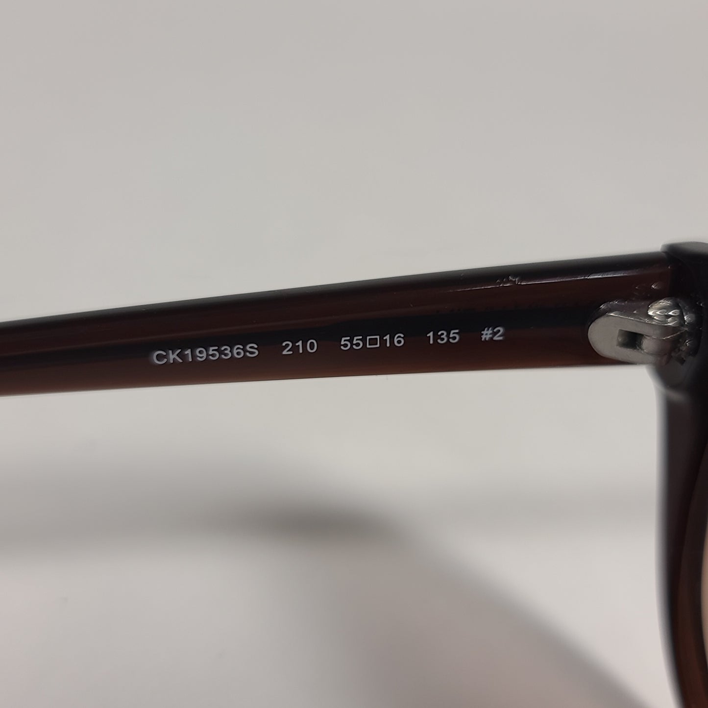 Calvin Klein Cat Eye Sunglasses CK19542S 210 Brown Frame Brown Gradient Lens - Sunglasses