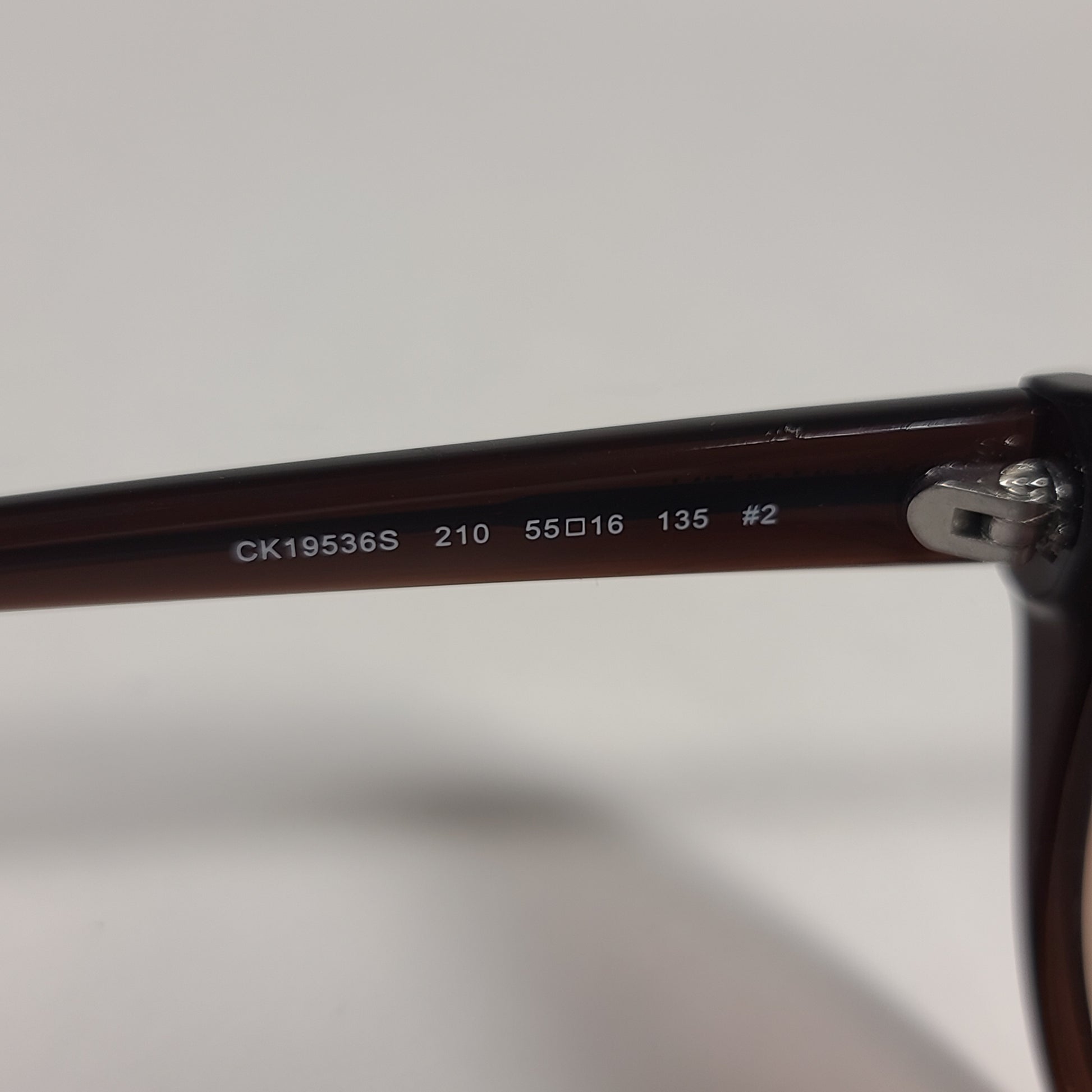 Calvin Klein Cat Eye Sunglasses CK19542S 210 Brown Frame Brown Gradient Lens - Sunglasses