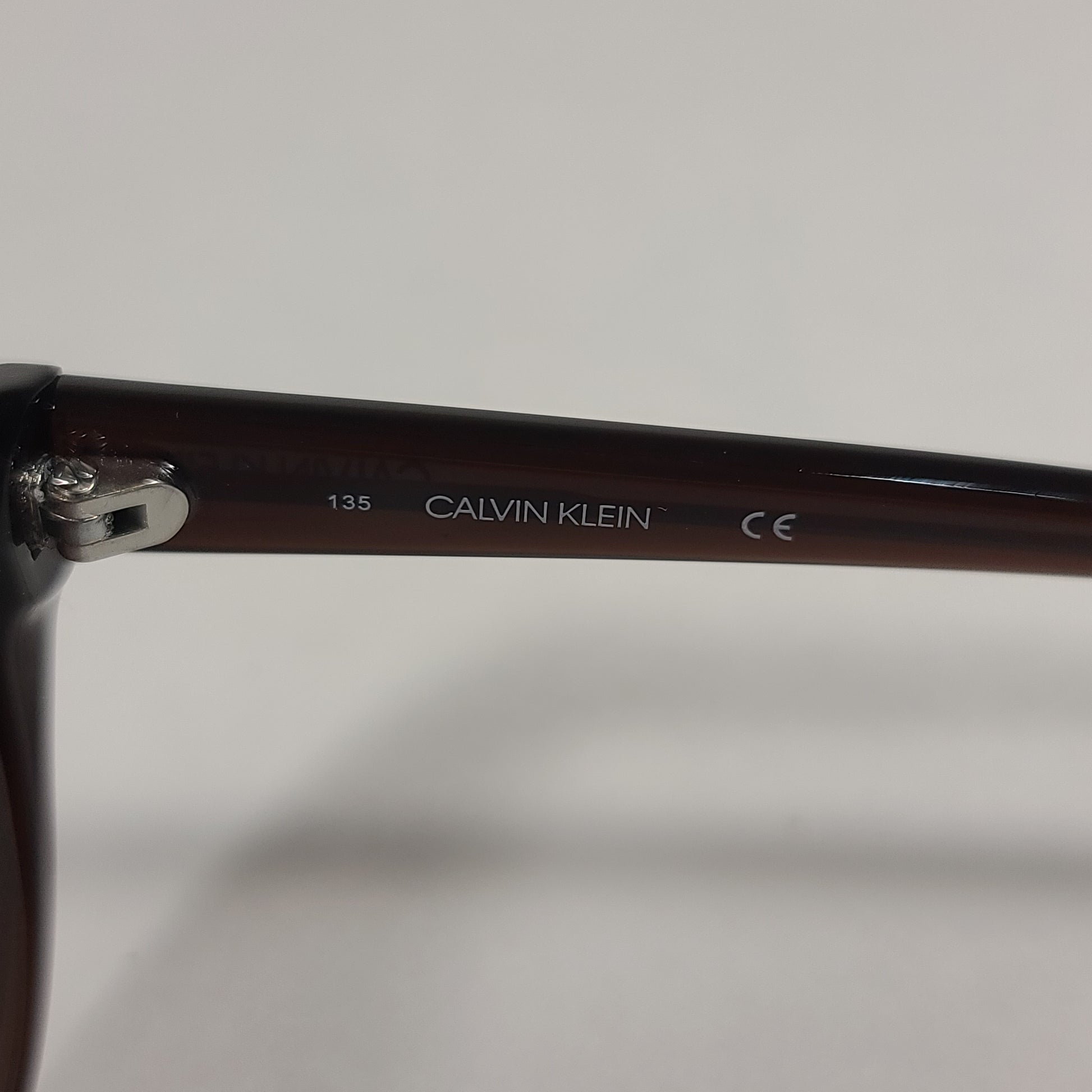 Calvin Klein Cat Eye Sunglasses CK19542S 210 Brown Frame Brown Gradient Lens - Sunglasses