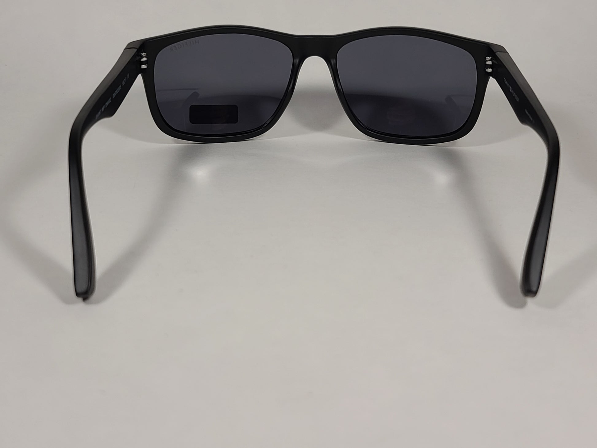 Tommy Hilfiger Saint Rectangular Sunglasses Matte Black Frame Gray Lens SAINT MP OM492 - Sunglasses