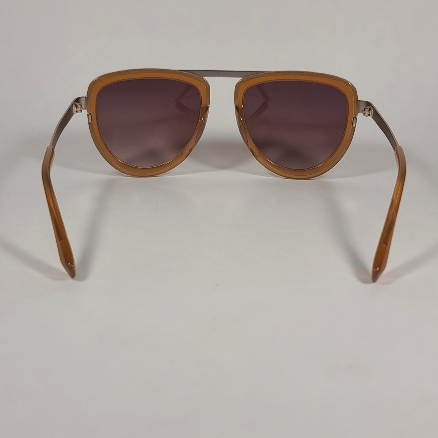 Kendall + Kylie Jones Aviator Sunglasses Shiny Crystal and Light Brown With Gradient Lens KK5009D 207 - Sunglasses