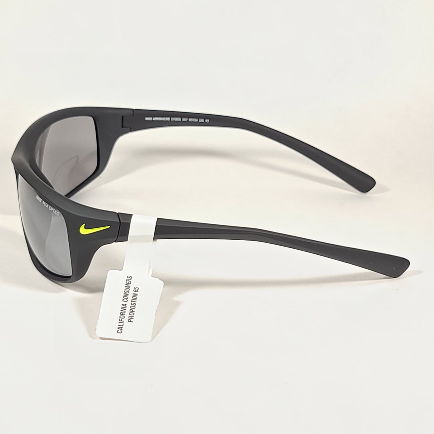 Nike Adrenaline Sport Sunglasses EV0605 007 Matte Black Silver Flash Lens - Sunglasses