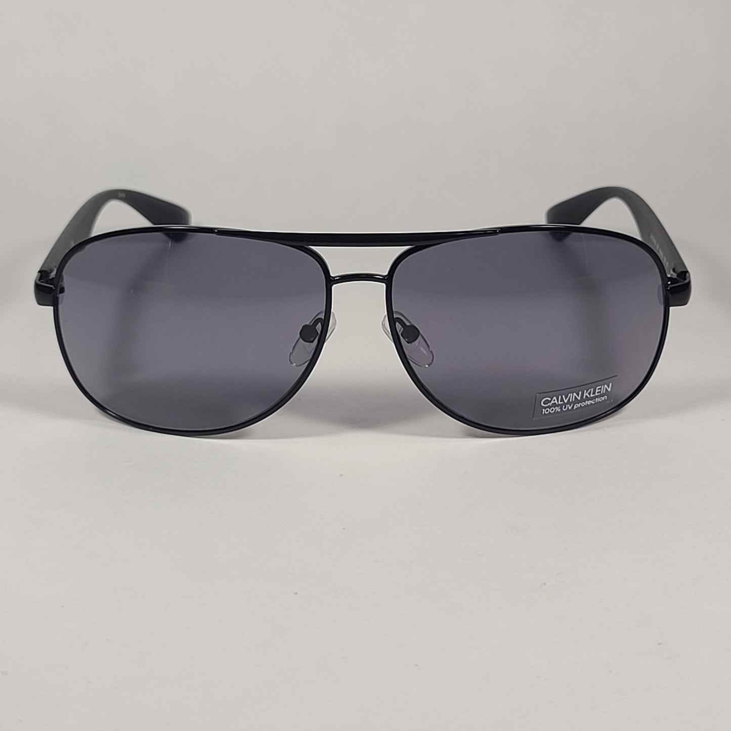 Calvin Klein Aviator Pilot Sunglasses CK19315S 001 Matte Black Frame Gray Lens - Sunglasses