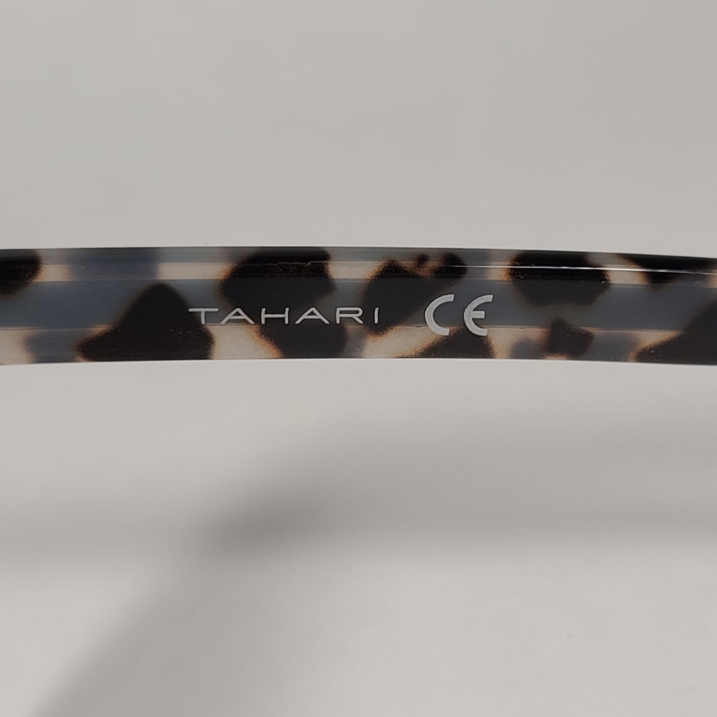 Tahari Round Sunglasses Black Oatmeal Frame Gray Smoke Gradient Lens TH775 OXOAT - Sunglasses
