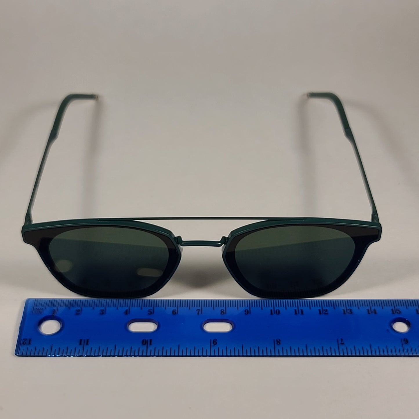 Saint Laurent Round Club Sunglasses Green Metal Frame Green Lens SL28 METAL 004 - Sunglasses