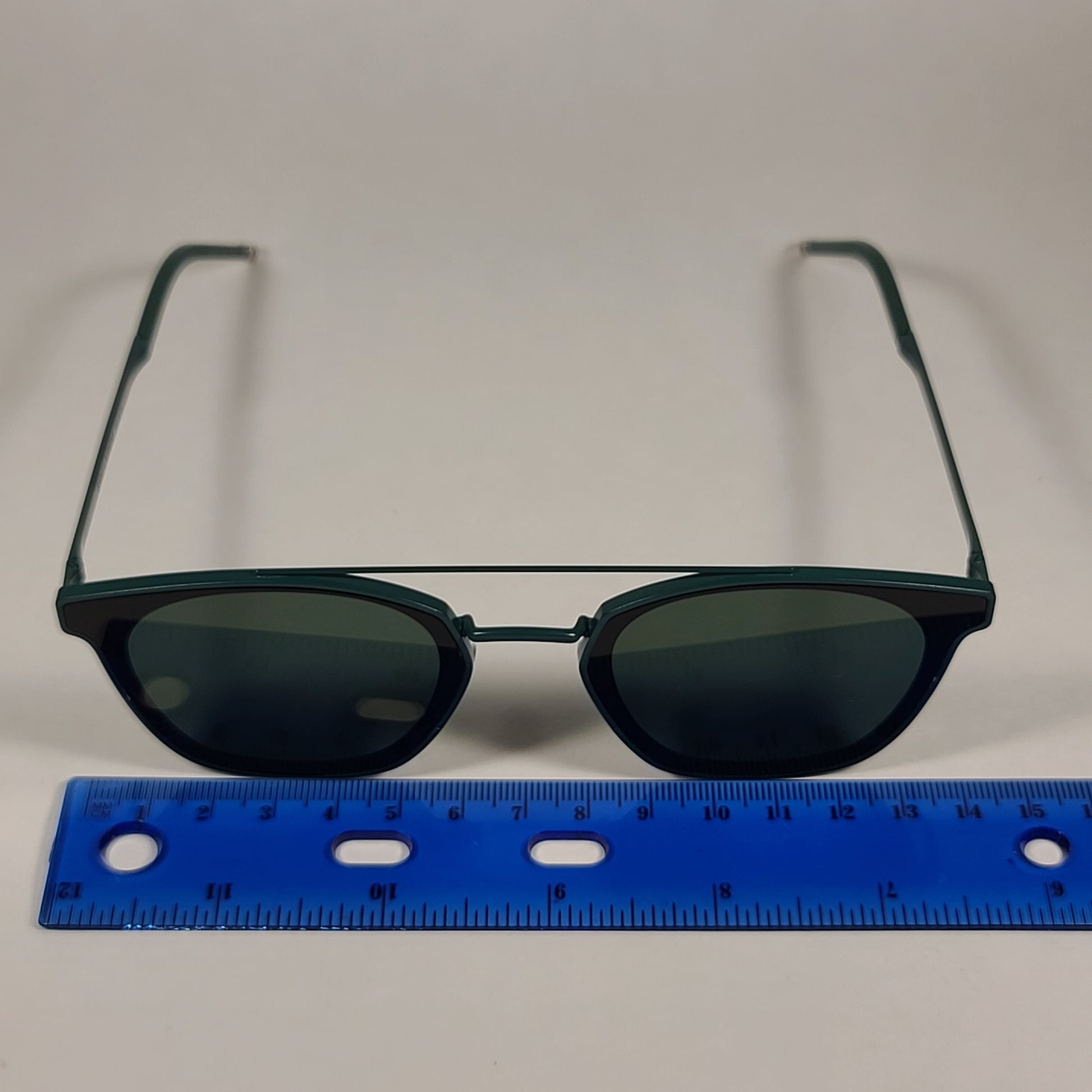 Saint Laurent Round Club Sunglasses Green Metal Frame Green Lens SL28 METAL 004 - Sunglasses