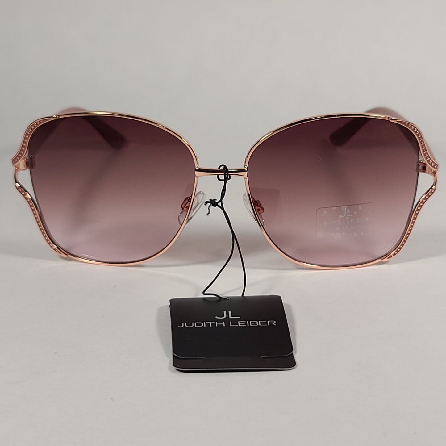 JL By Judith Leiber Zinnia Vented Butterfly Sunglasses Rose Gold Frame Gradient Lens - Sunglasses