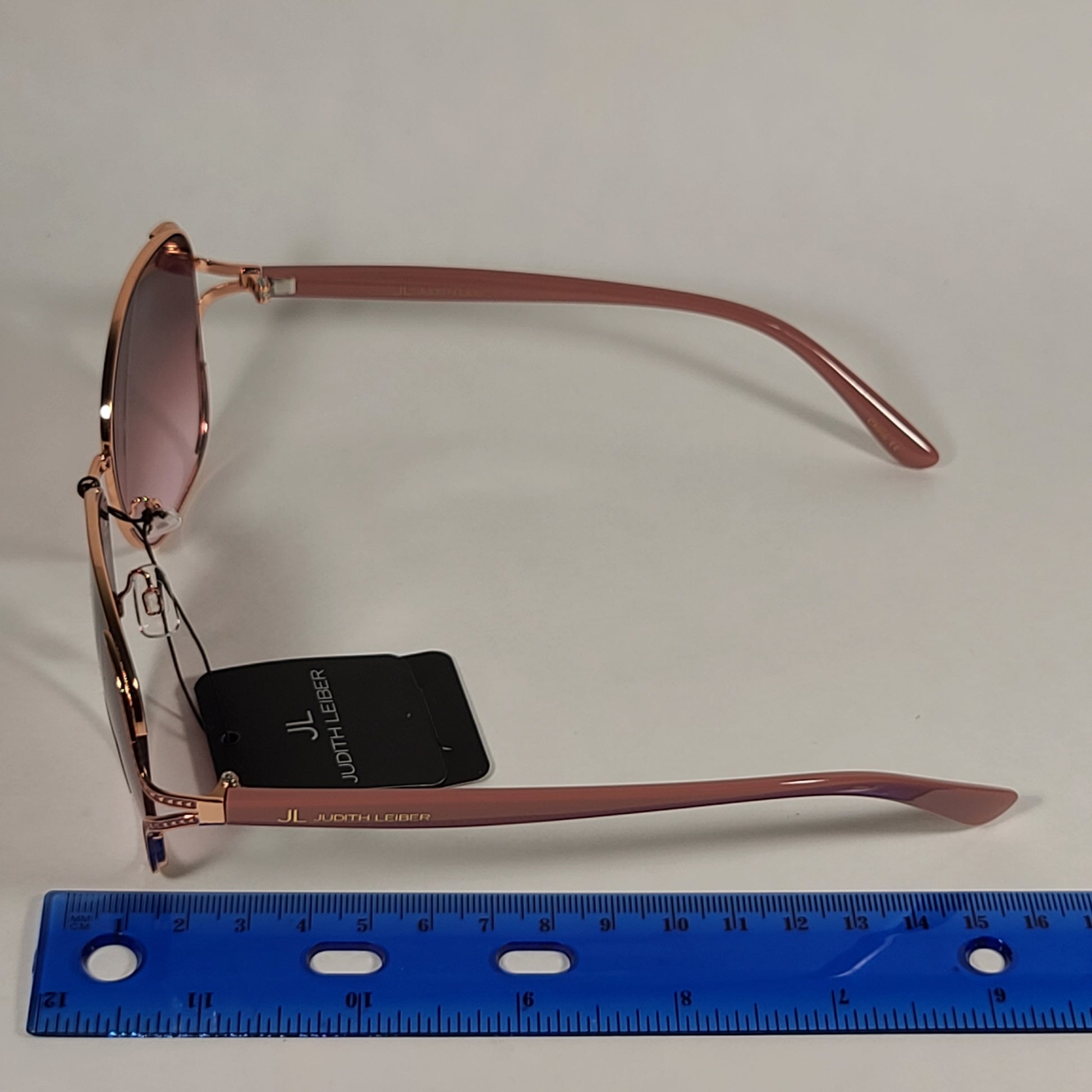 JL By Judith Leiber Zinnia Vented Butterfly Sunglasses Rose Gold Frame Gradient Lens - Sunglasses