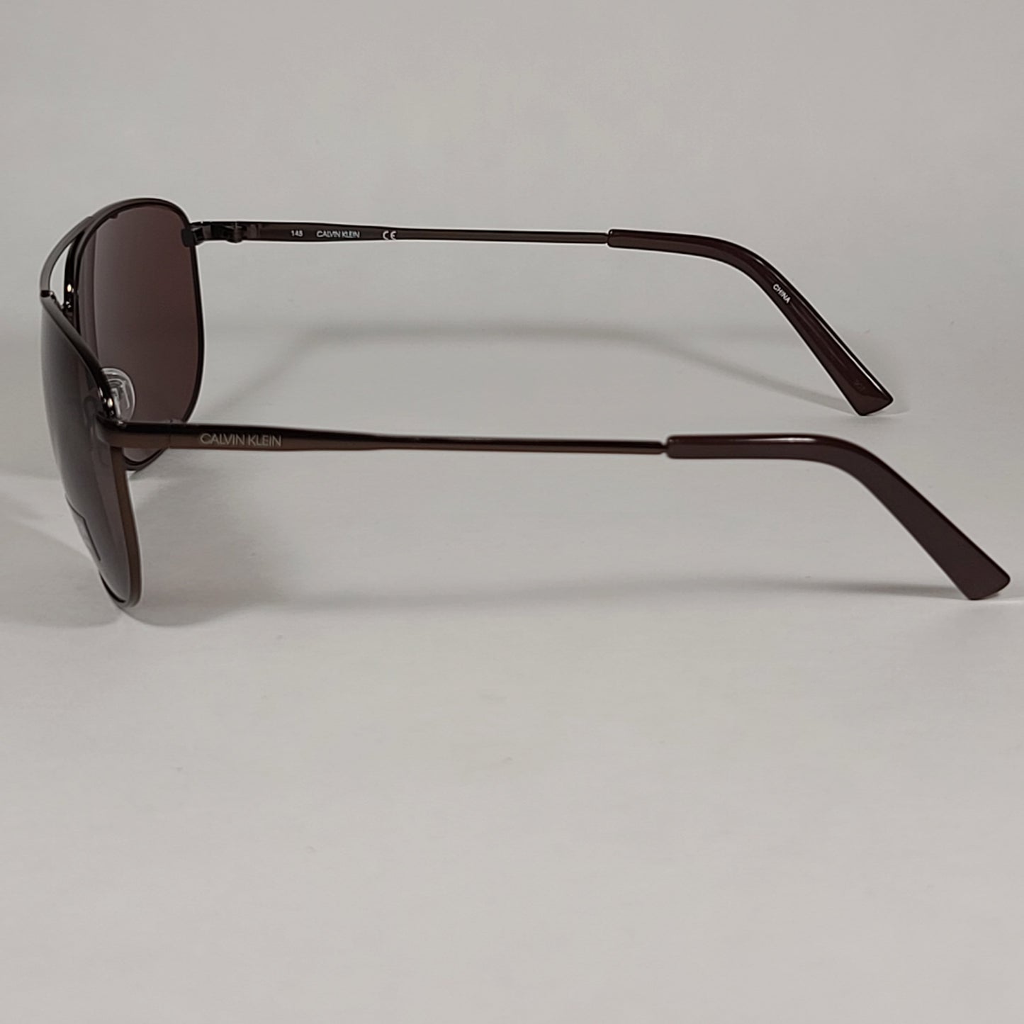 Calvin Klein Navigator Sunglasses CK19155S 210 Brown Bronze Frame Brown Lens - Sunglasses