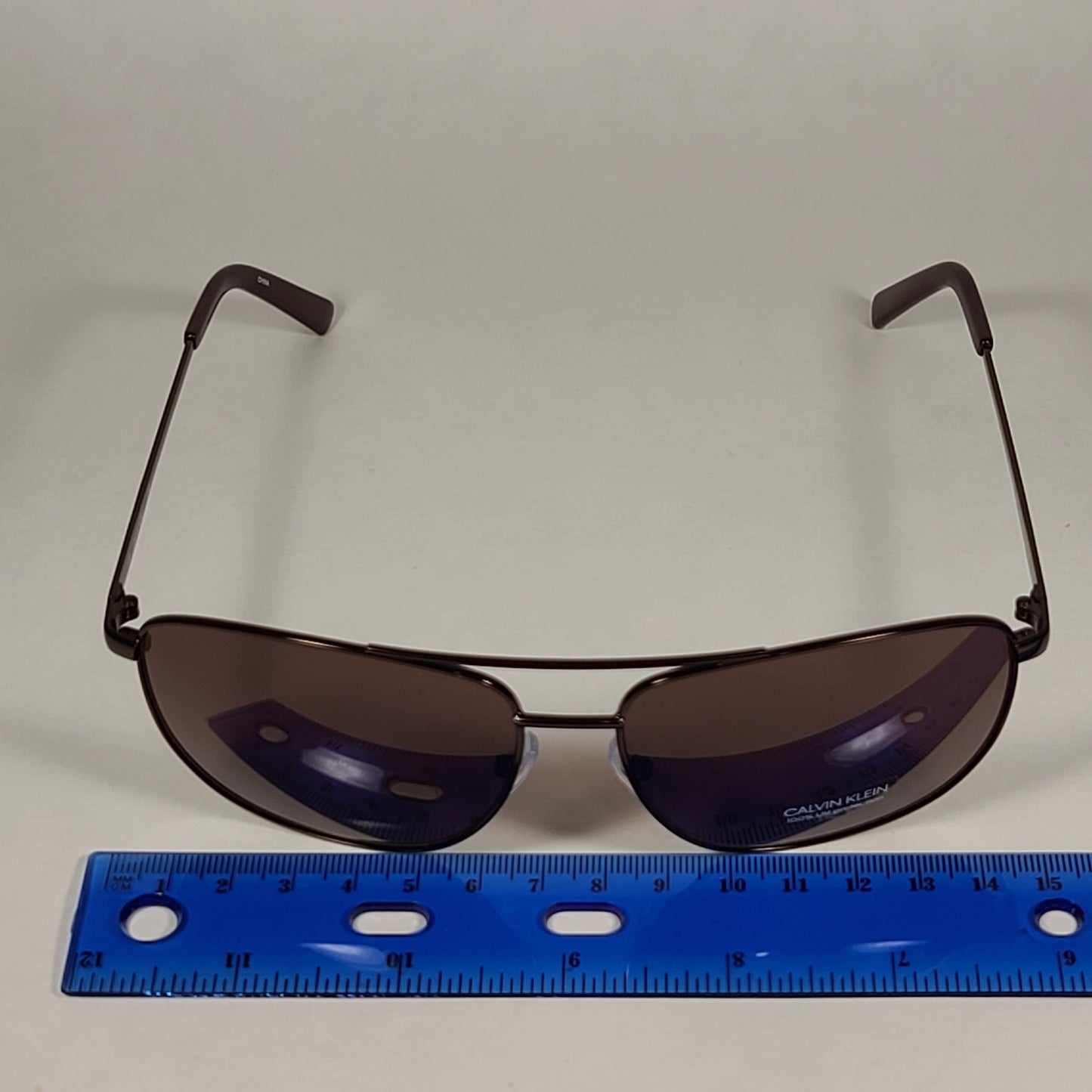 Calvin Klein Navigator Sunglasses CK19155S 210 Brown Bronze Frame Brown Lens - Sunglasses