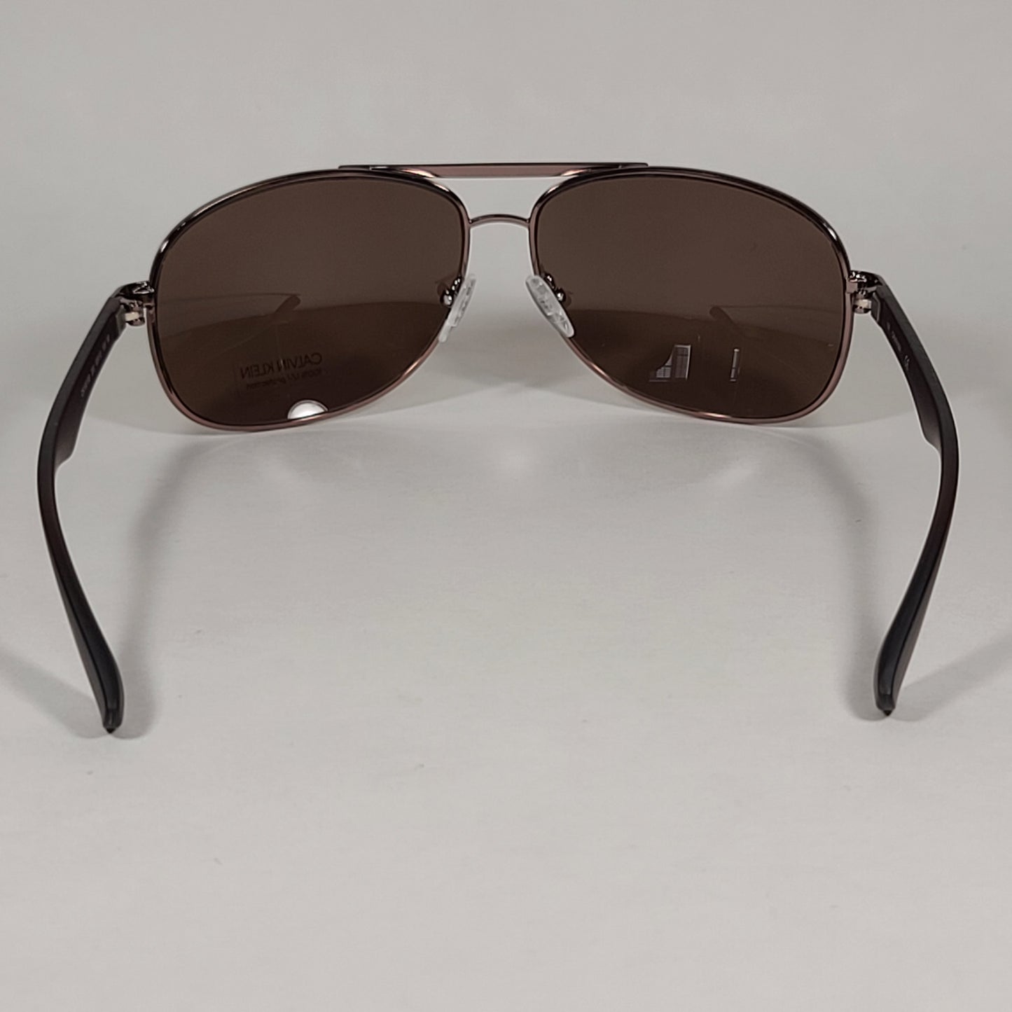 Calvin Klein Aviator Pilot Sunglasses CK19315S 200 Brown Bronze Frame Brown Lens - Sunglasses