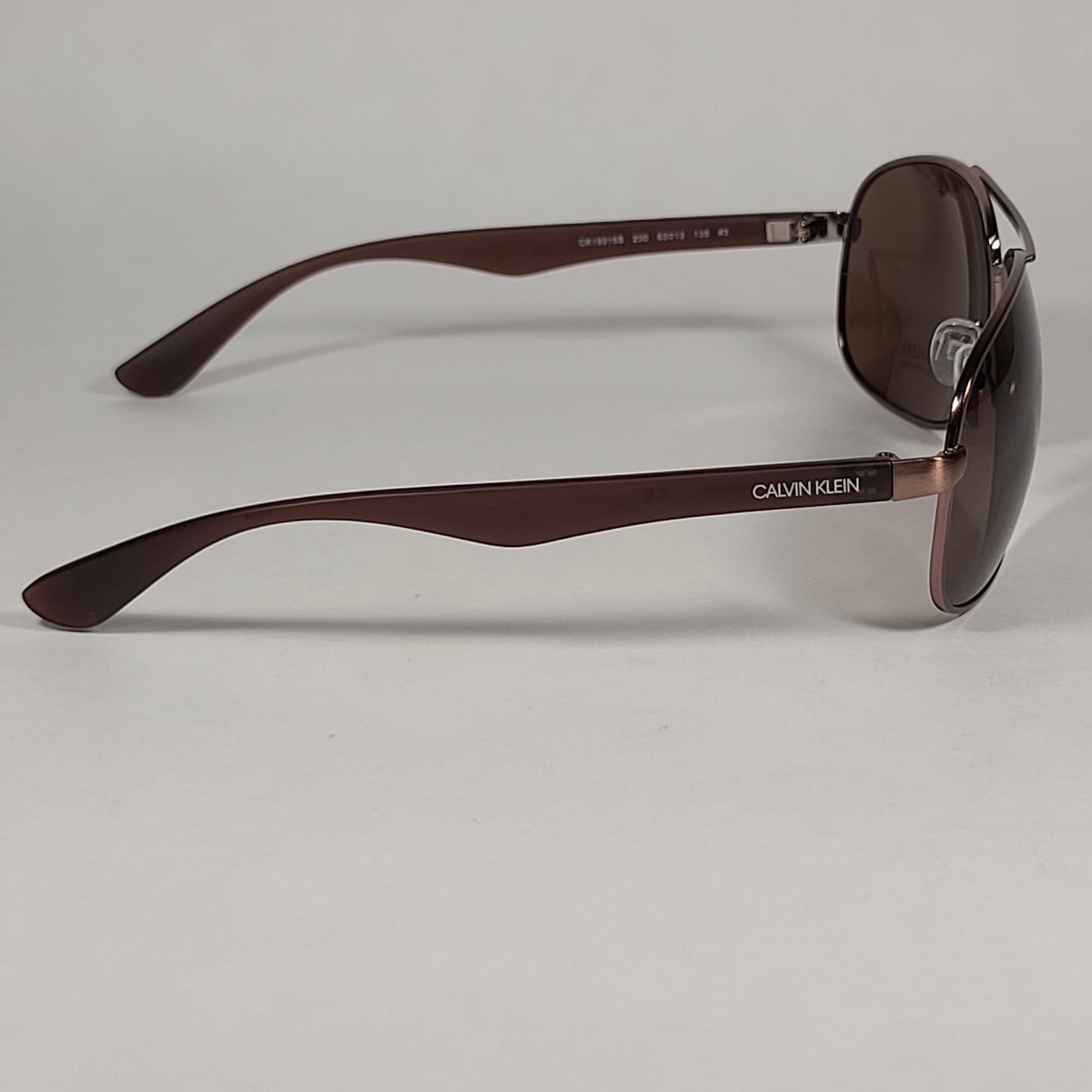 Calvin Klein Aviator Pilot Sunglasses CK19315S 200 Brown Bronze Frame Brown Lens - Sunglasses