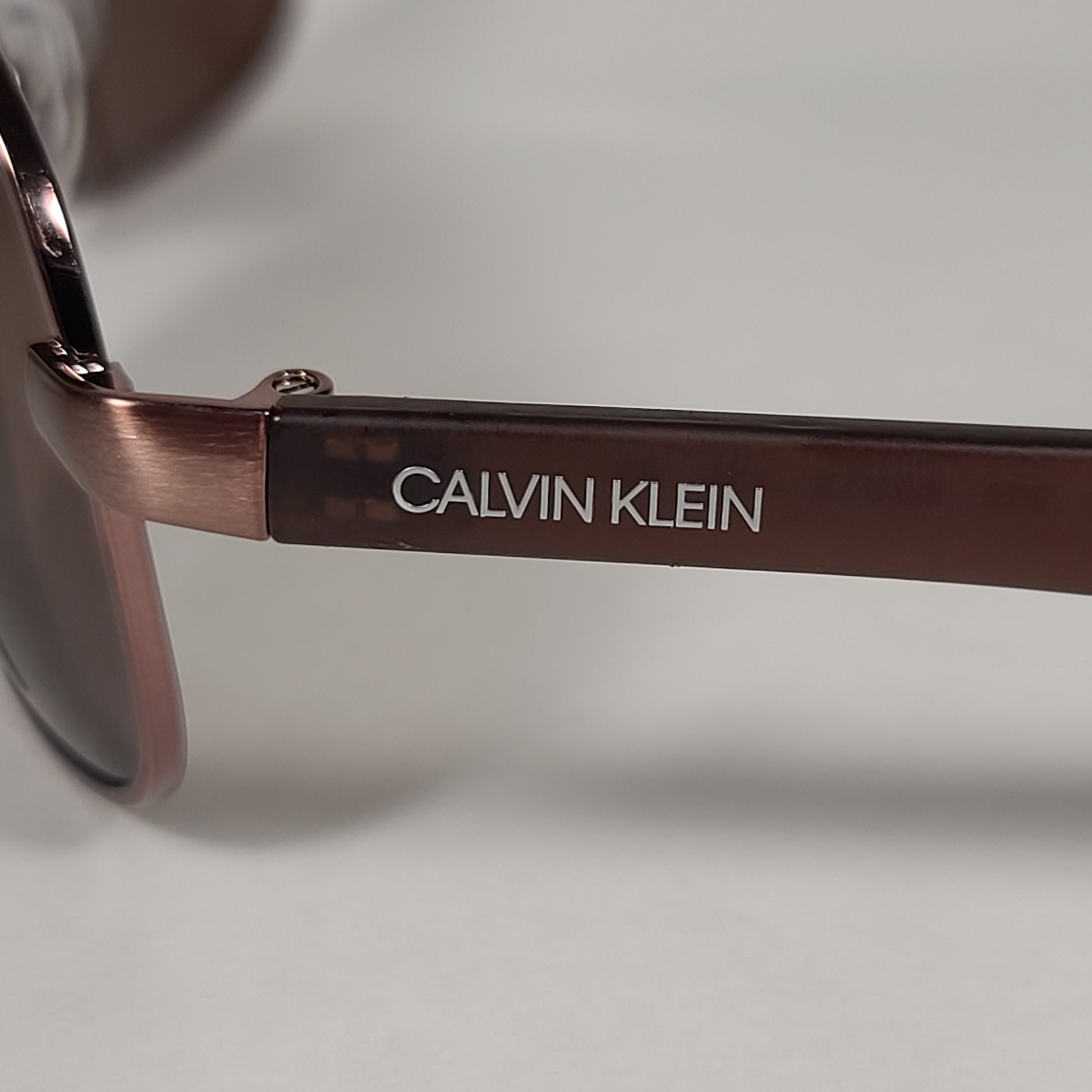 Calvin Klein Aviator Pilot Sunglasses CK19315S 200 Brown Bronze Frame Brown Lens - Sunglasses