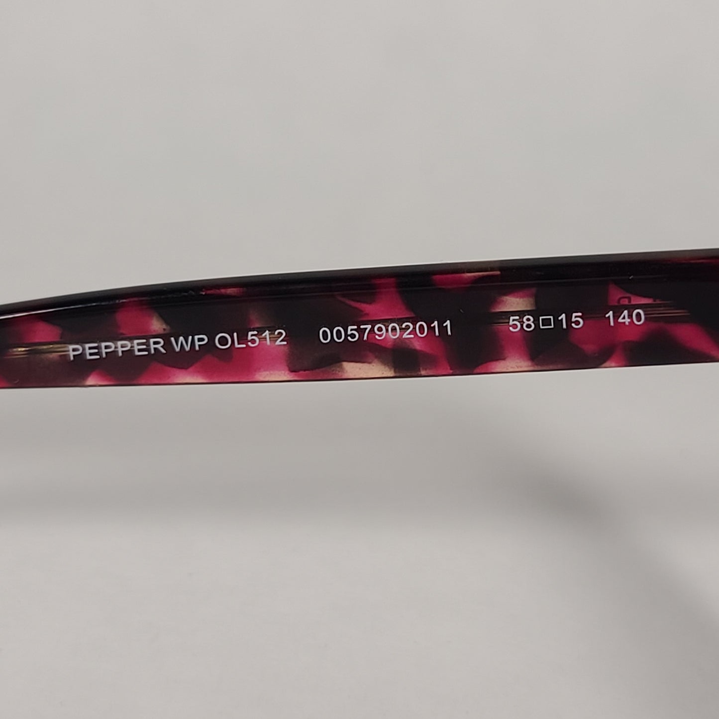 Tommy Hilfiger Pepper Sunglasses Red Tortoise Frame Gray Gradient Lens PEPPER WP OL512 - Sunglasses