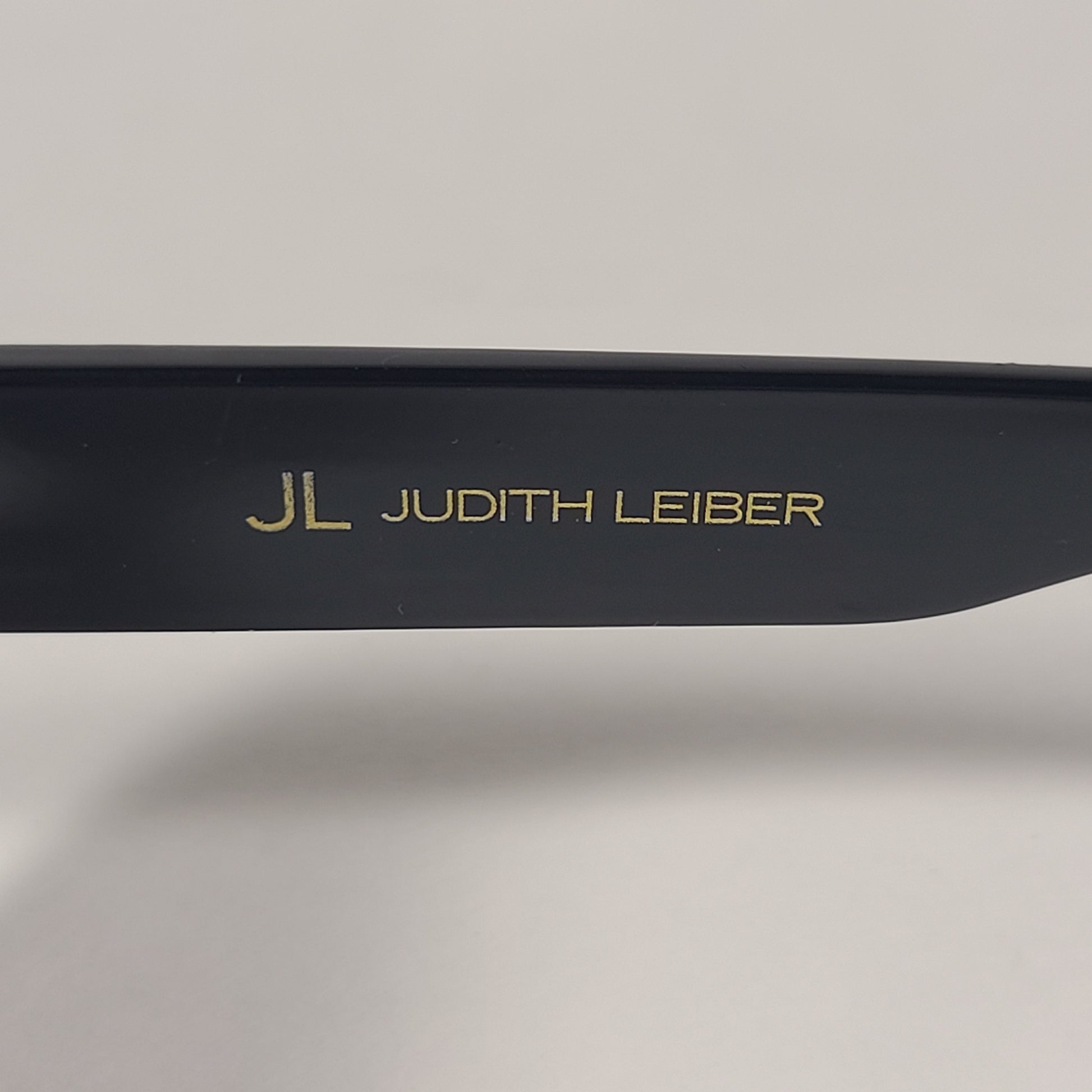 JL By Judith Leiber Fushia Polygon Sunglasses Shiny Black Smoke Gradient Lens - Sunglasses