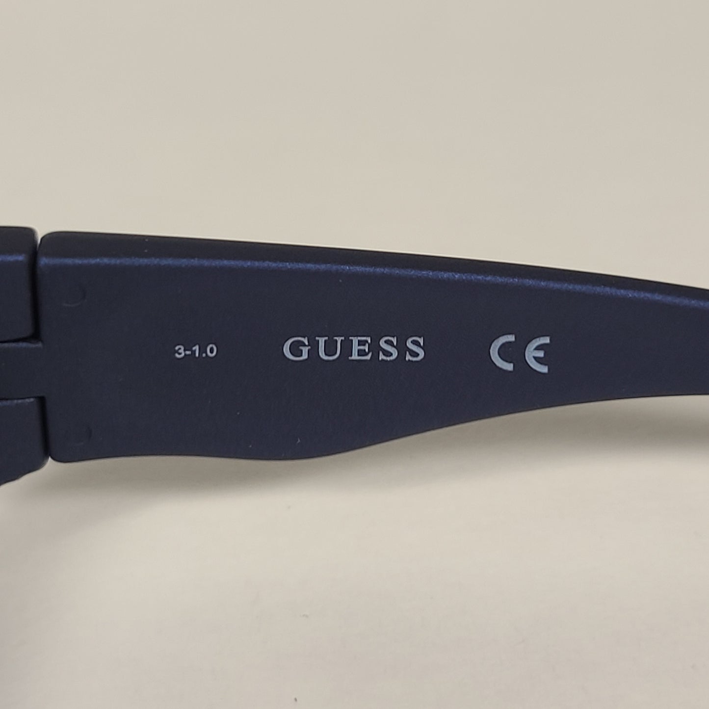 Guess Small Wrap Sunglasses Navy Blue Frame Gray Lens GF4010 92A - Sunglasses