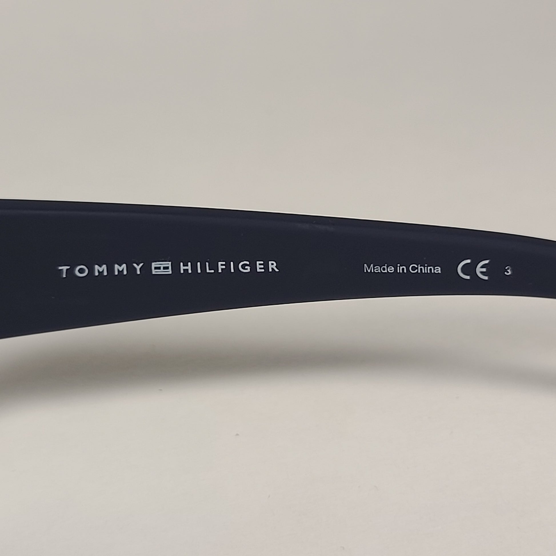 Tommy Hilfiger Bob Rectangular Wrap Sunglasses Sport Matte Navy Blue Gray Lens BOB MP OM497 - Sunglasses