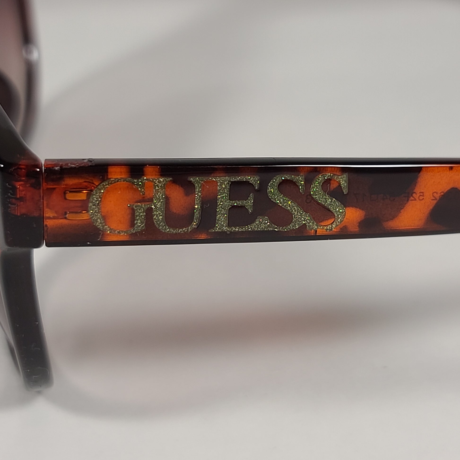 Guess Soft Round Sunglasses Brown Tortoise Frame Brown Gradient Lens GF0362 52F - Sunglasses