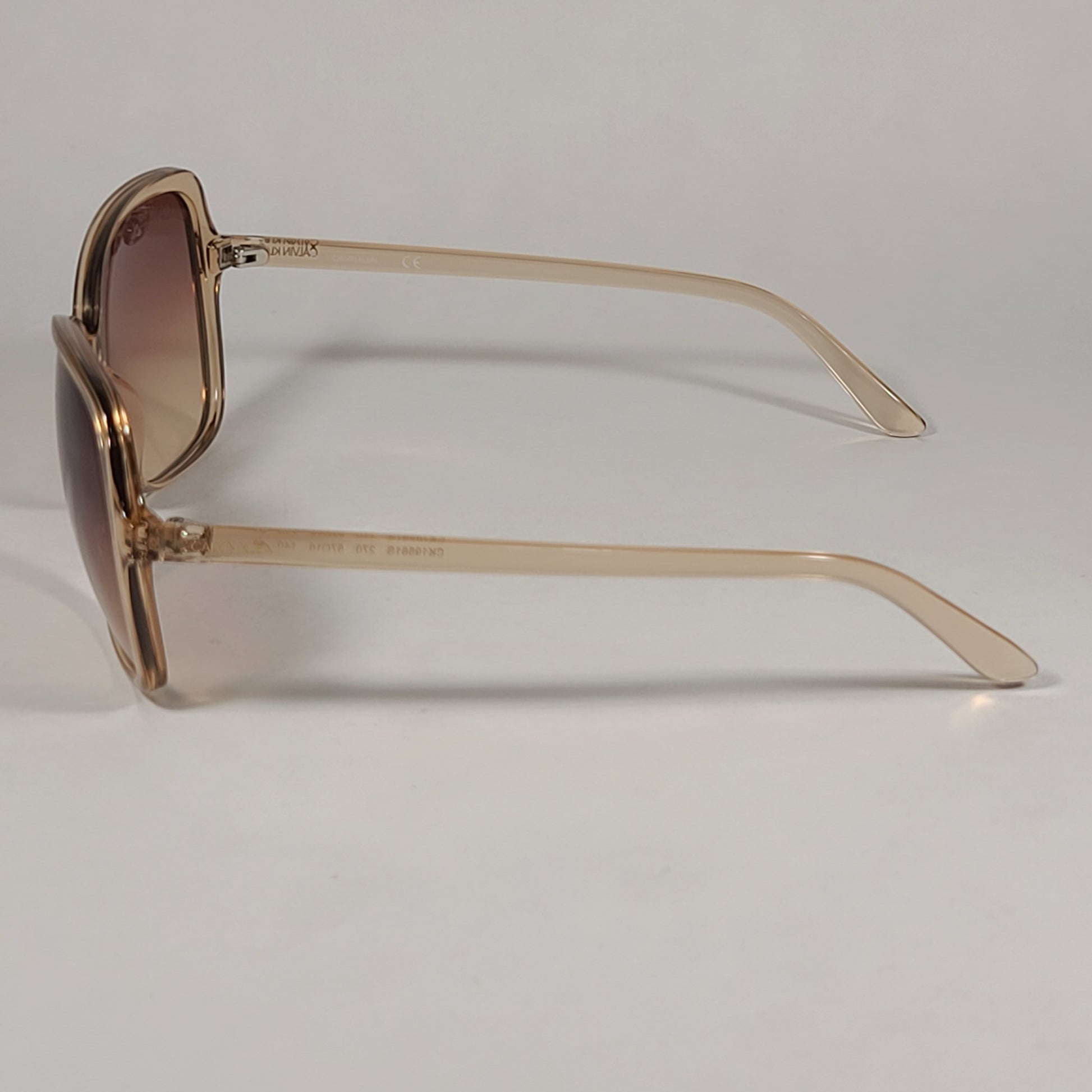 Calvin Klein Butterfly Sunglasses CK19561S 270 Tan Crystal Brown Gradient Lens - Sunglasses